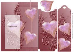 Valentine Bookmark Love and Romance Card