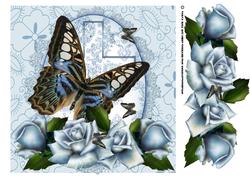 Floral and Butterfly Easter Greeting Card