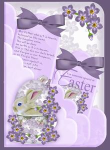 Cute Easter Bunny Sat in a Tea Cup