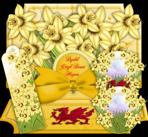 St. David's Day Greeting Card Easel