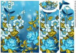 Birthday Bookmark Card with Roses