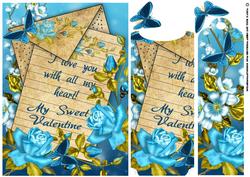 Floral Valentine's Day Card with a Note