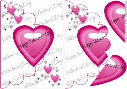 Modern Simple Valentine Scallop Card