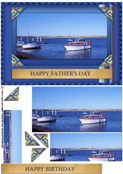 Nautical Father's Day Card with Amble Boats