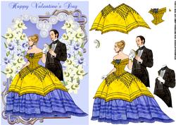 Victorian Valentine's Day Style Card