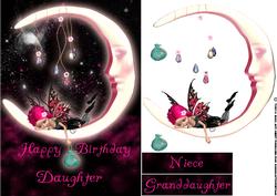 Daughter or Other Birthday Card with Fairy