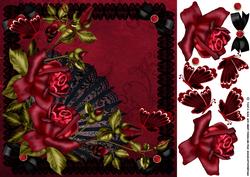 Boudoir Greeting Card Front with Elements
