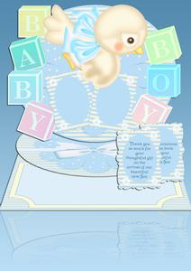 Baby Boy Easel Kit with Envelope