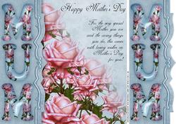Rose Mother's Day Greeting Card Front