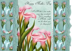 Lily Mother's Day Greeting Card Front