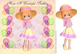 Fun Cutie Pie Birthday Greeting Card