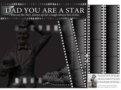 Film Strip Father's Day Greeting Card Front