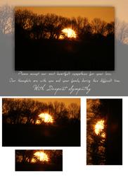 Sunset Sympathy Card