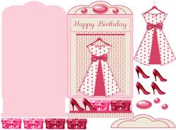 Dress Shoes Handbag and Wardrobe Card