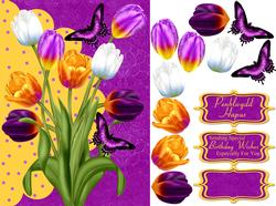 Tulip Birthday Card Front