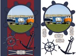 Nautical Birthday / Father's Day Card Front