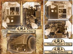 Vintage Effect Father's Day / Birthday Card Front