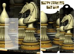 Chess Father's Day / Birthday Bookmark Card