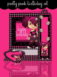 Pretty Punk Birthday Card Kit