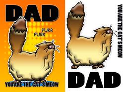 Dad You Are the Cat's Meow Card Front