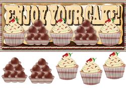 Enjoy Your Cake Birthday Card Front
