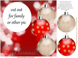 Christmas Card with Your Photo Insert Circle