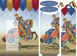 Father's Day / Birthday Knight Bookmark Card Front