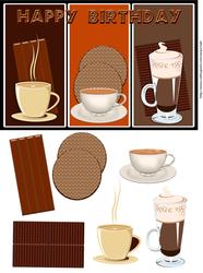 Hot Beverage Birthday Greeting Card
