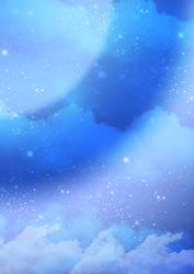 Fantasy Cloud and Star Backing Paper