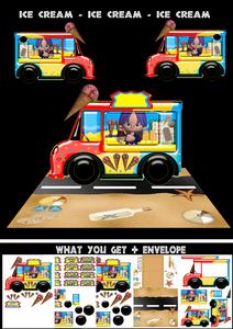 Ice Cream Van Birthday Greeting Card Kit