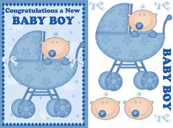 Baby Boy Congratulations Quick Card