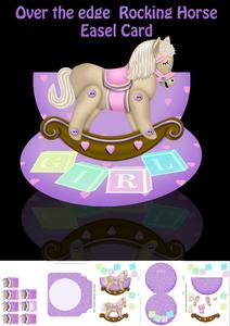 Over the Edge Baby Girl Rocking Horse Easel Kit