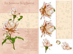 Rose Birthday Greeting Card Quick Front