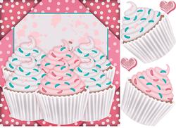 Cupcake Birthday Quick Card Front