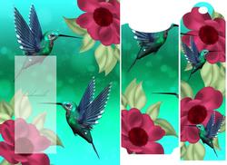 Humming Bird Bookmark Greeting Card Front