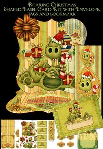 Cute Dragon Shaped Easel Card Kit