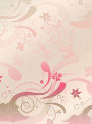 Floral Swirl Cream Pink Browns