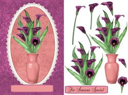 Floral Vase Birthday Card for Someone Special