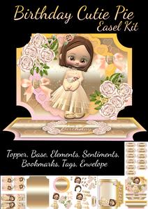 Cute Easel Birthday Card Kit
