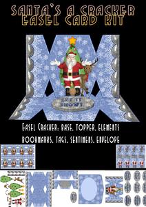 Santa Cracker Easel Card Kit