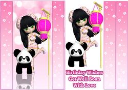 Cute Pink Dress Up Birthday Quick Card