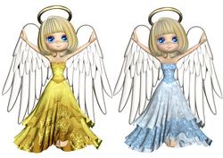 Two Angels Clip Arts