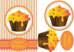 Cupcake Birthday Quick Card No3 of 6