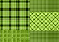 Toxic Green Tartan Halloween Backgrounds