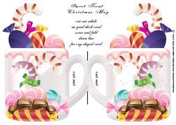 Christmas Sweet Mug Shaped Greeting Card