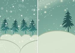Two Christmas Holiday Backgrounds