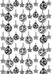 Bauble Black and White Background