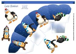 Penguin Family Gift Basket Great for Christmas
