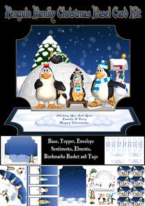 The Penguin Family Christmas Easel Kit