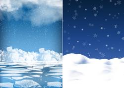 Christmas Blue's Two Winter Backgrounds